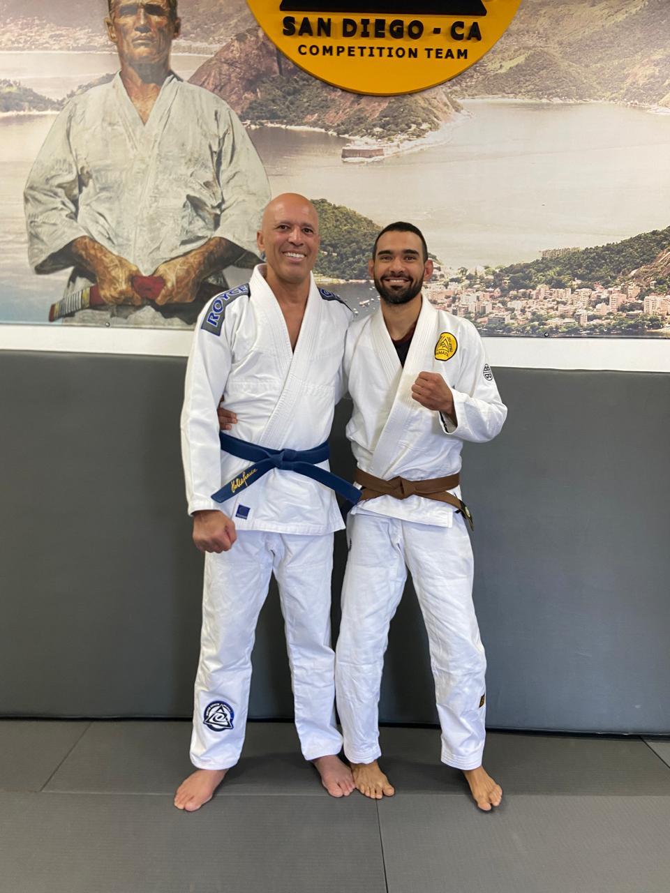 Carlos Gil con Royce Gracie - Seminario de linaje Gracie
